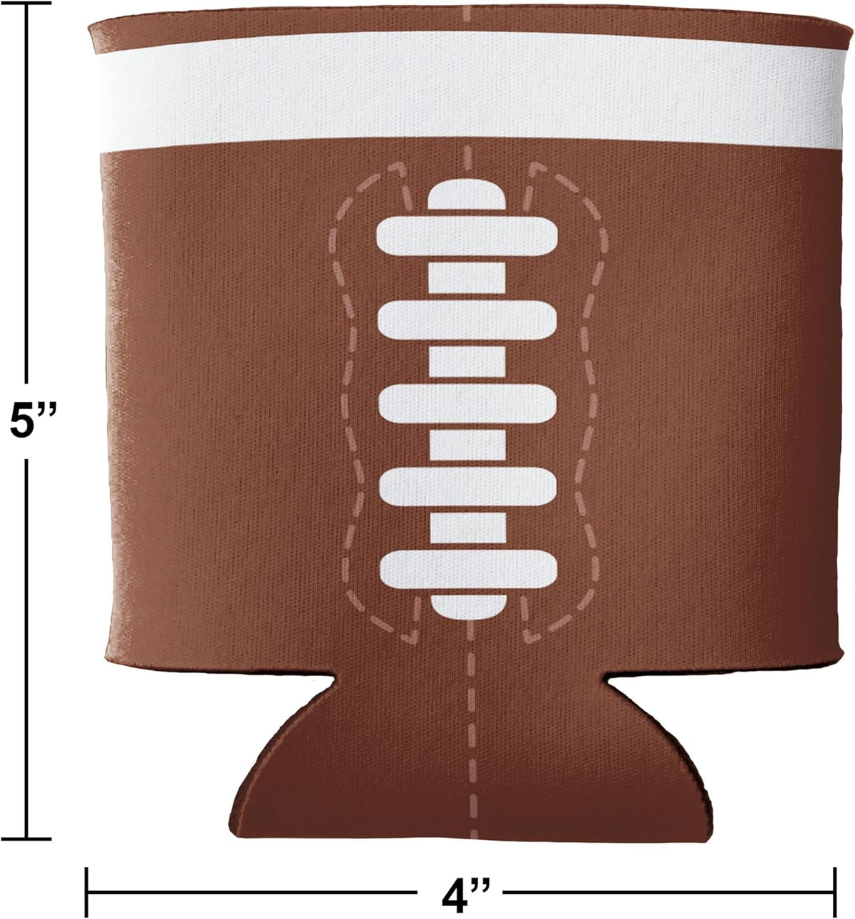 Football drink holder with dimensions for standard cans, fun sports beverage accessory for game day parties and tailgates in Manahawkin, NJ