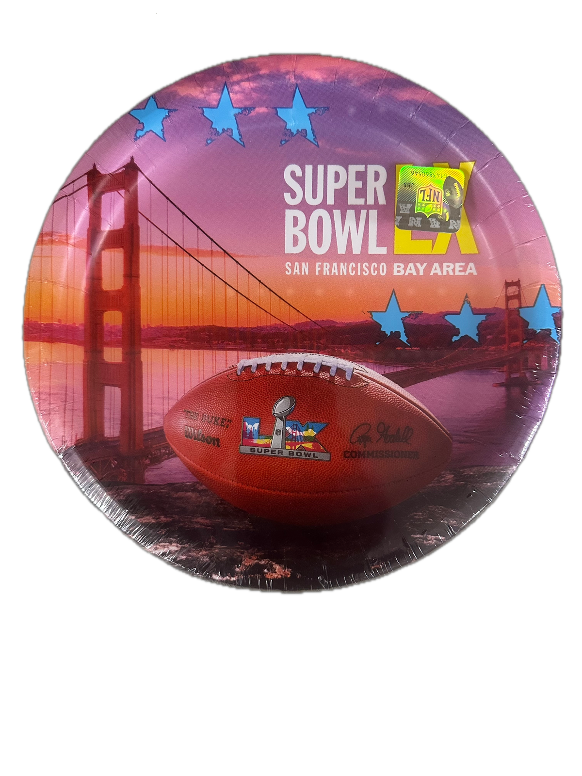 Super Bowl LX 8.75" paper plate 16ct | Manahawkin NJ