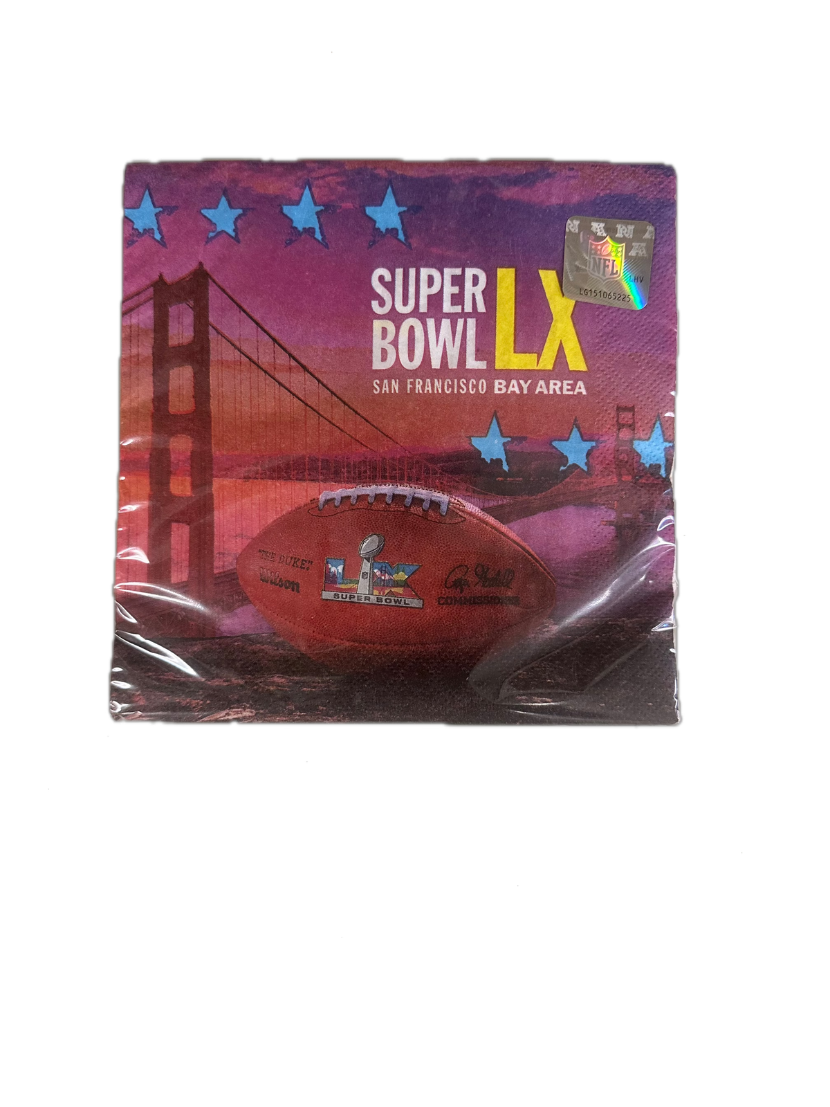 Super Bowl LX Luncheon Napkin 16 ct- Manahawkin NJ