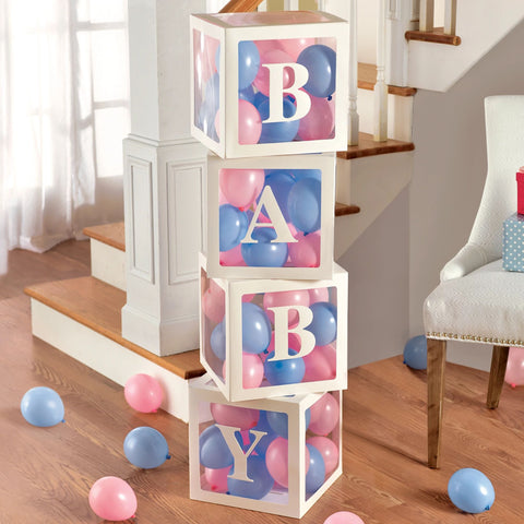 Gender Reveal Pop Up Baby Blocks