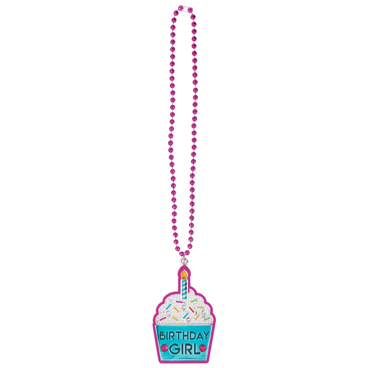 "Birthday Girl" Sprinkles Bling Necklace