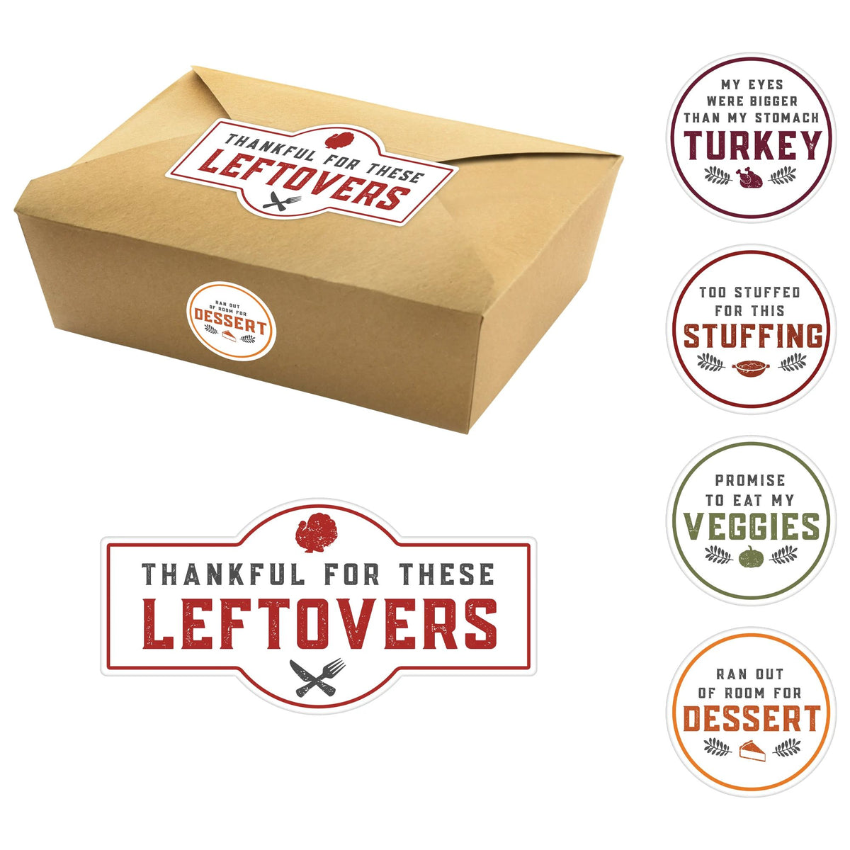 Thanksgiving Paper To-Go Boxes