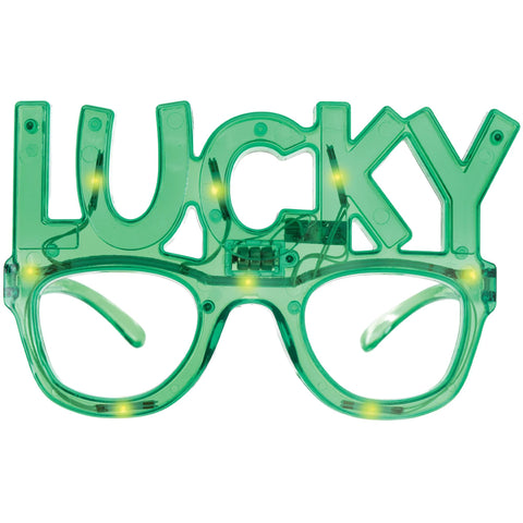 St. Patrick's Day Light Up Lucky Glasses