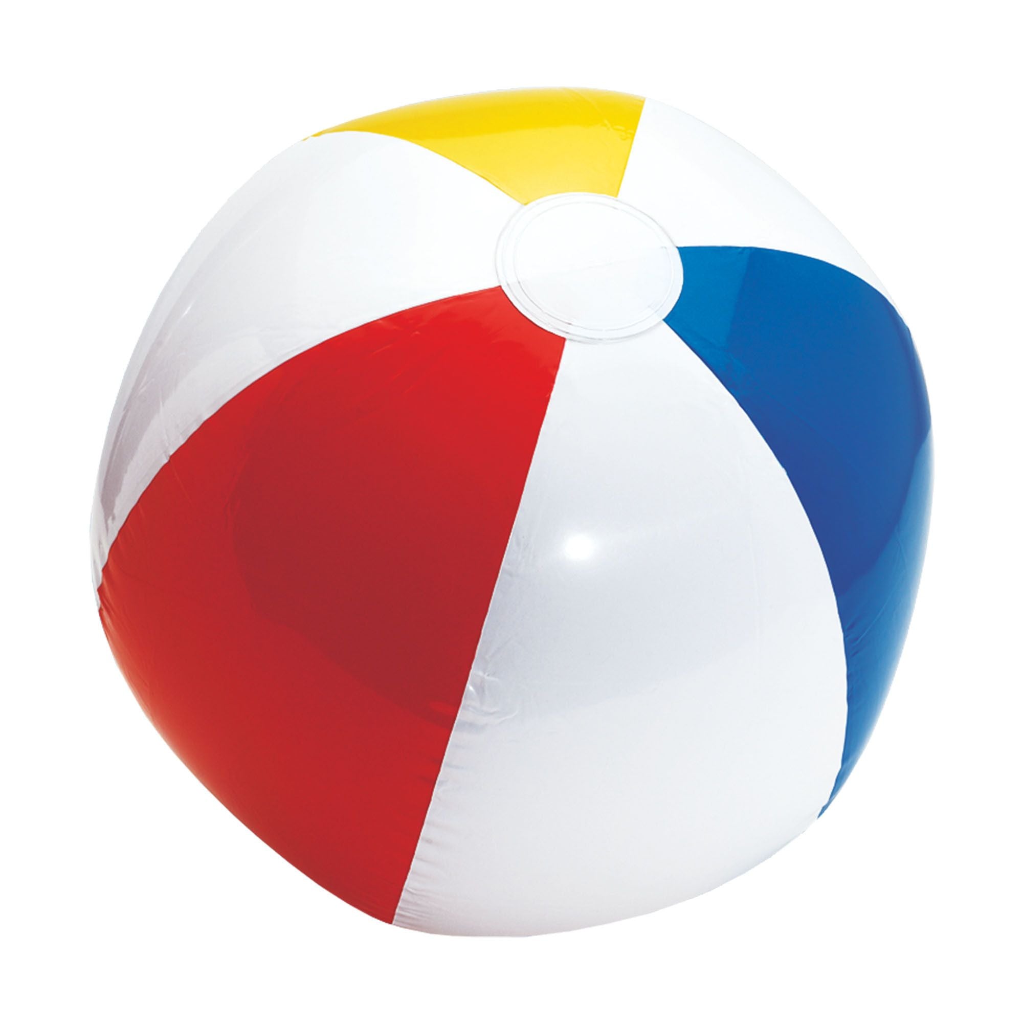 Large inflatable beach ball 13 inch from Party Fair in Manahawkin NJ displayed in retail packaging