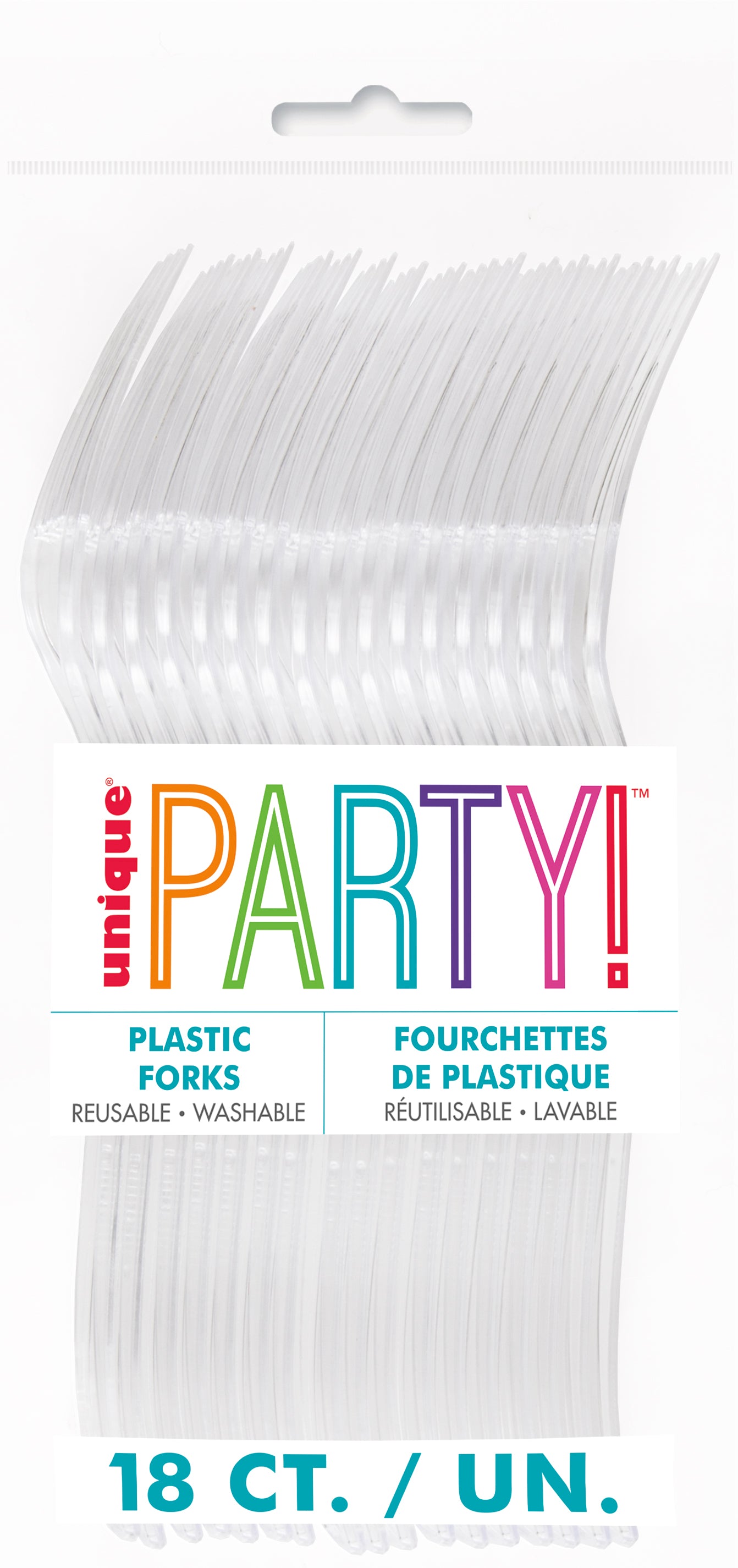 Clear Plastic Forks 18ct