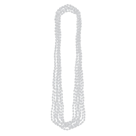 Silver Metallic Bead Necklaces