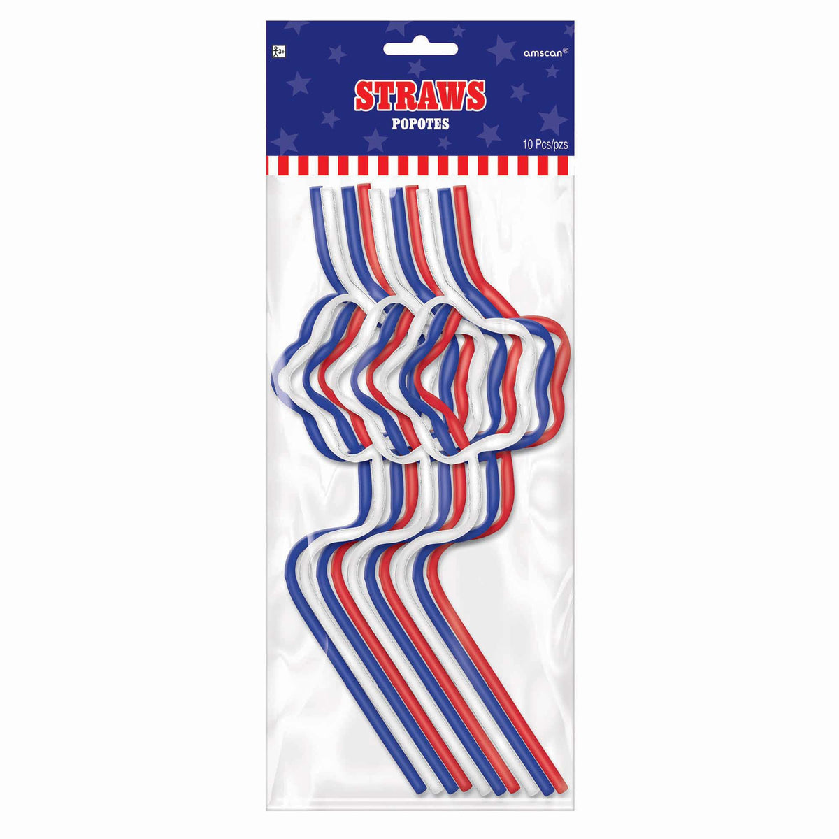 Reusable Patriotic Straws