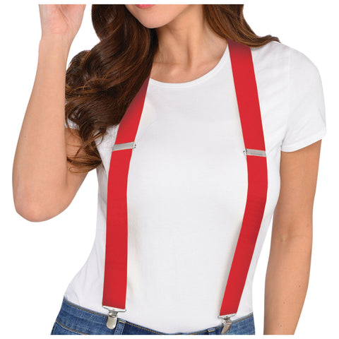 Red Costume Suspenders