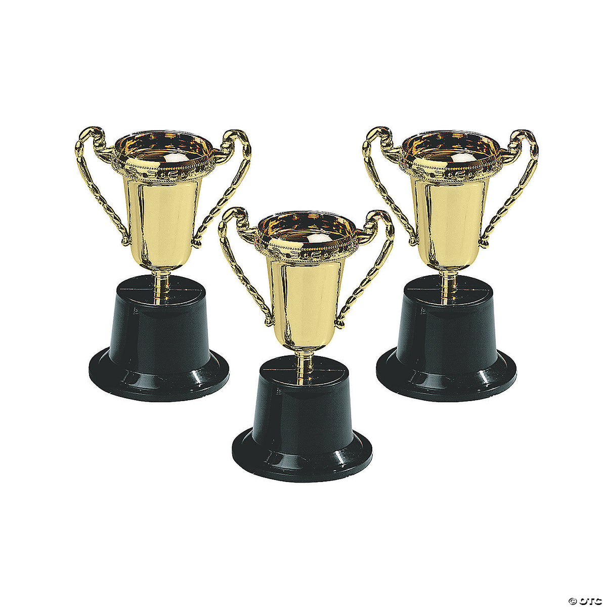 Plastic Goldtone Trophies Material: Plastic. Size: 5”