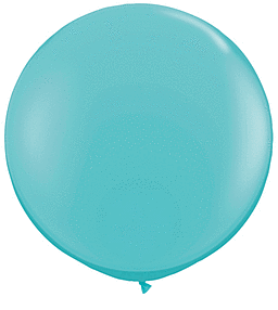 Caribbean Blue 3 ft  Qualatex Professional Quality Latex Balloon 2 count package