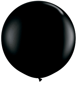 Onyx Black 3 ft  Qualatex Profesional Quality Latex Balloon 2 count package