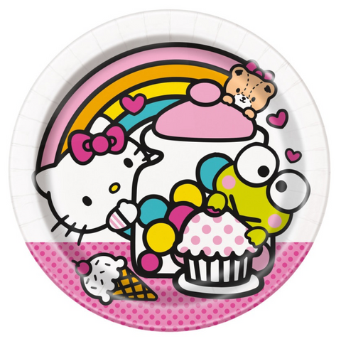 Hello Kitty and Friends 7” paper plate 8ct