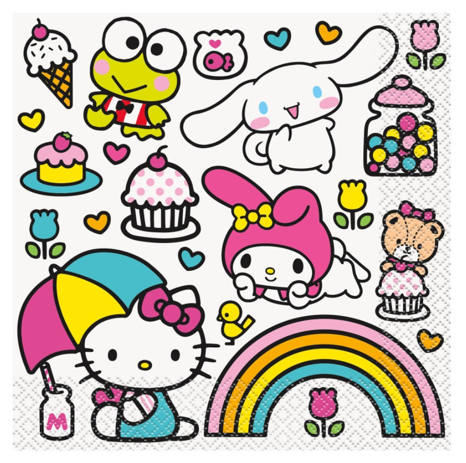 Hello Kitty and Friends Lunch Napkins paper 16ct