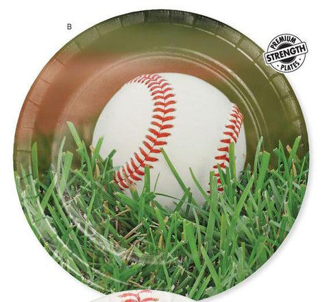 Sports Fanatic Baseball 7” Paper Plates (8ct) – Baseball Party Supplies | Party Fair Manahawkin NJ