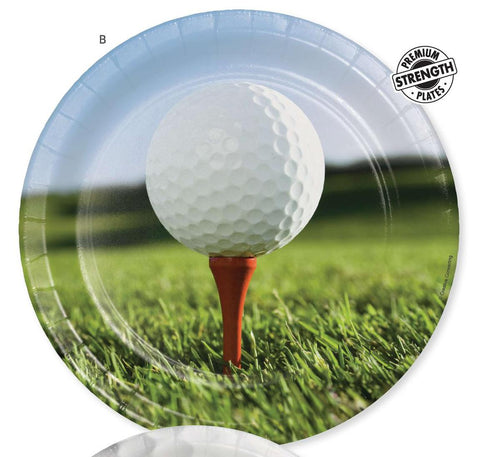 Golf Fanatic Paper 9" Plate