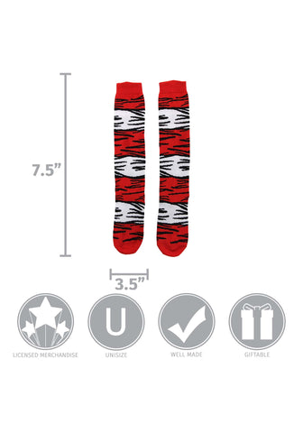 Adult The Cat in the Hat Costume Socks