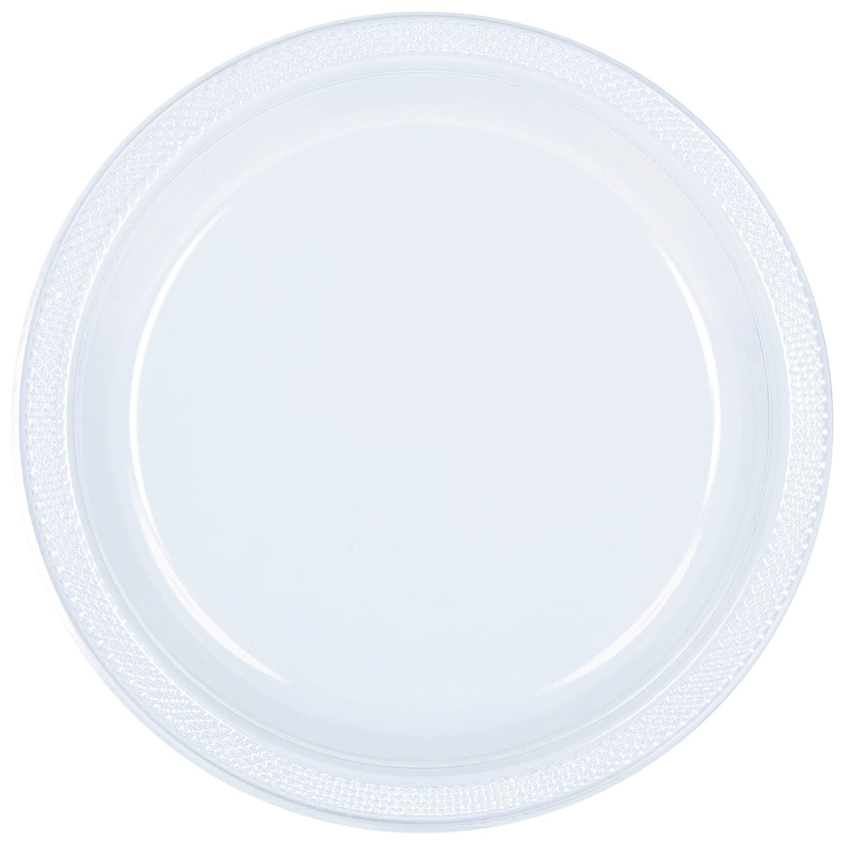 Clear 9" Round Plastic Plates, 20 count