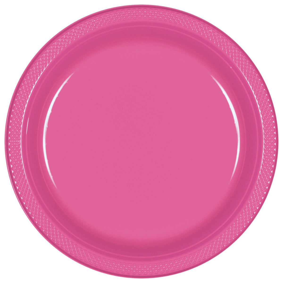 Pink  10" Round Plastic Plates, 20 count