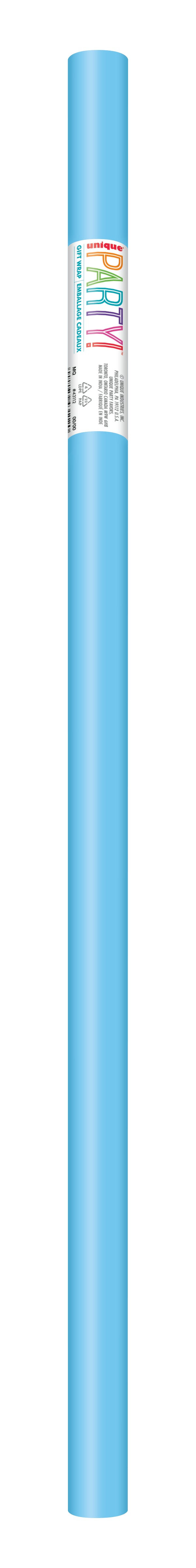 Baby Blue Solid Color Gift Wrap – 30 in x 5 ft Wrapping Paper Roll