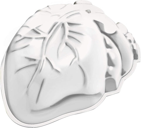 3D Human Heart Gelatin & Ice Mold – 56 oz | Reusable Plastic Mold for Jello, Ice, and Cold Halloween Treats – 1 Pc