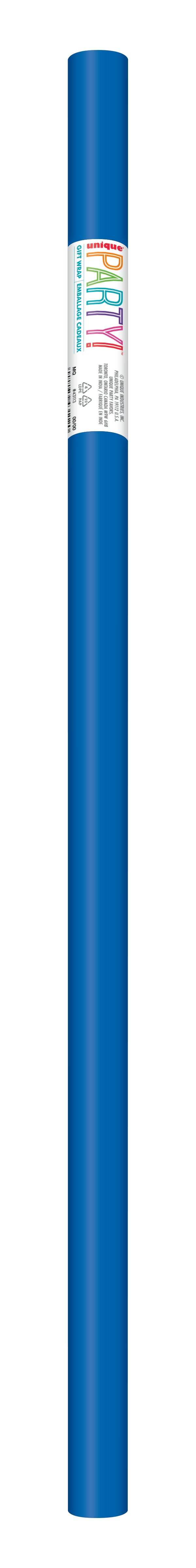 Royal Blue Solid Color Gift Wrap – 30 in x 5 ft Wrapping Paper Roll