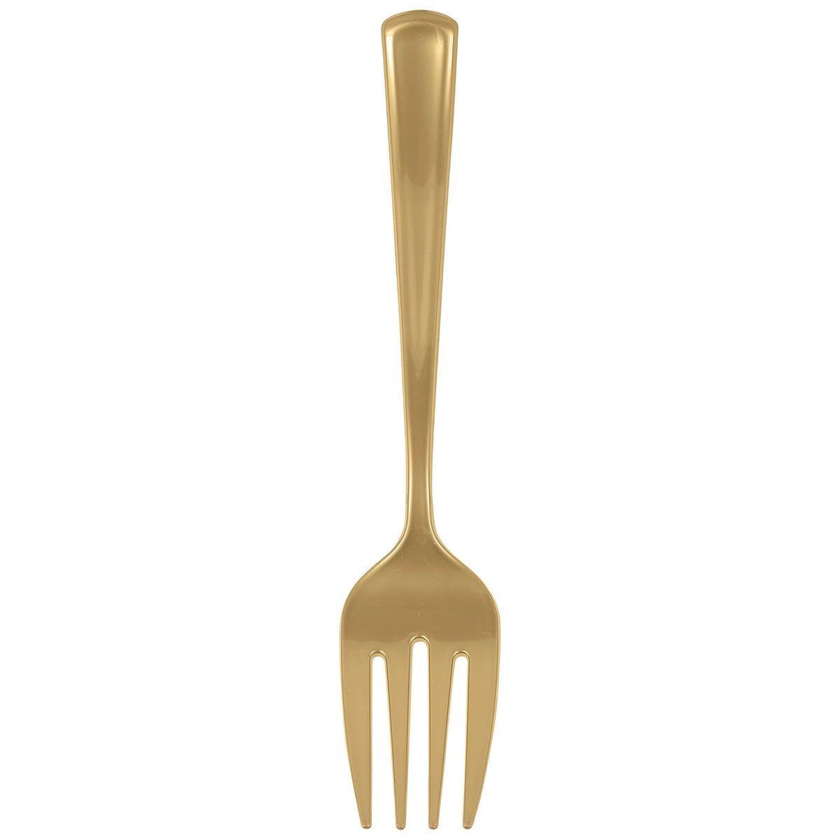 Gold Plastic Serving Forks package of 2