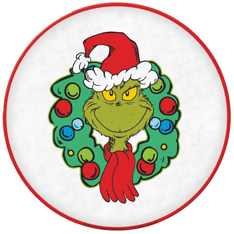 Traditional Grinch Round platter