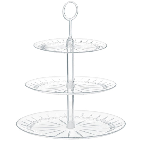 3 Tier Crystal Treat Stand Handle