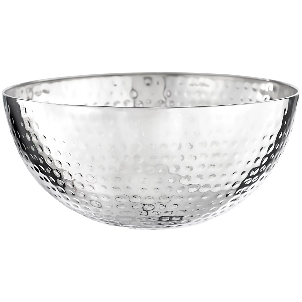 Large Hammered Stainless Steel Bowl