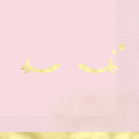 Dainty Unicorn Foil Stamped Luncheon Napkins (16ct) – Elegant Kids’ Birthday Party Napkins