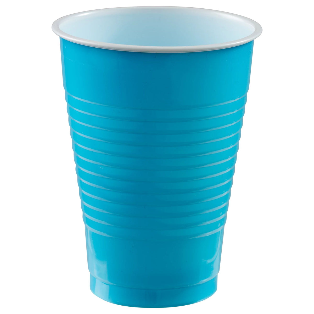 Caribbean Blue 12oz Plastic Cups- 50ct