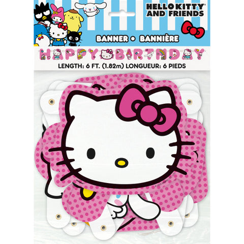 Hello Kitty Happy Birthday banner in original packaging