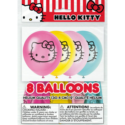 Hello Kitty and Friends latex balloons in retail packaging