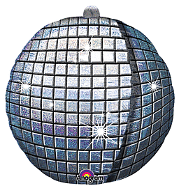 Disco Ball 15" Round Mylar Balloon