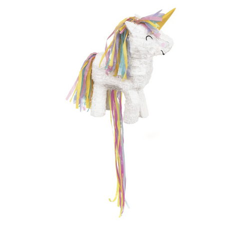 Rainbow Unicorn 3D pull string piñata party game from Party Fair in Manahawkin 