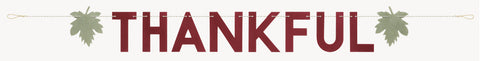 “Thankful” Felt 6ft Thanksgiving Banner