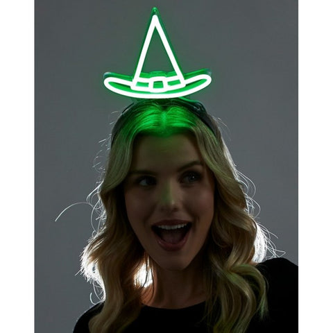 Light-Up Green Witch Headband