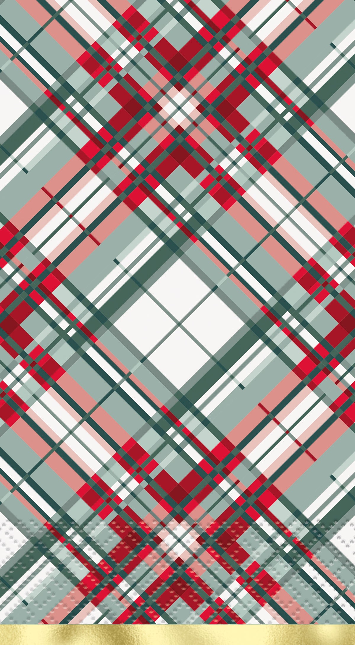 Holly Days Christmas Guest Napkins – 16ct Foil Stamped | Holiday Party Tableware