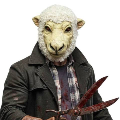 Sheep Mask in Manahawkin, NJ at Party Fair, showing the lightweight costume mask and recognizable sheep character design