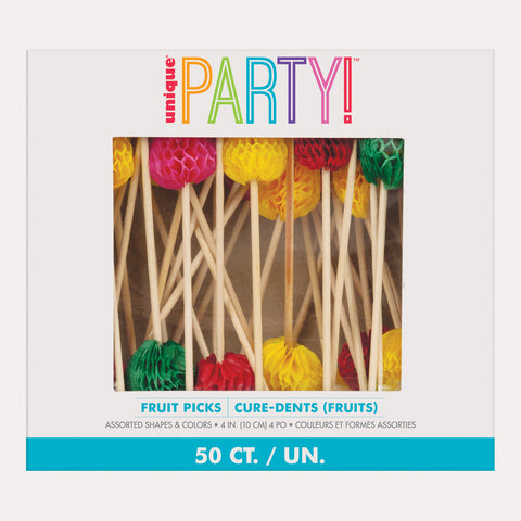 Fruit Picks – 50ct Decorative Party Picks in Box