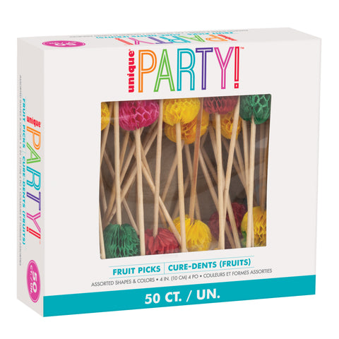 Fruit Picks – 50ct Decorative Party Picks in Box