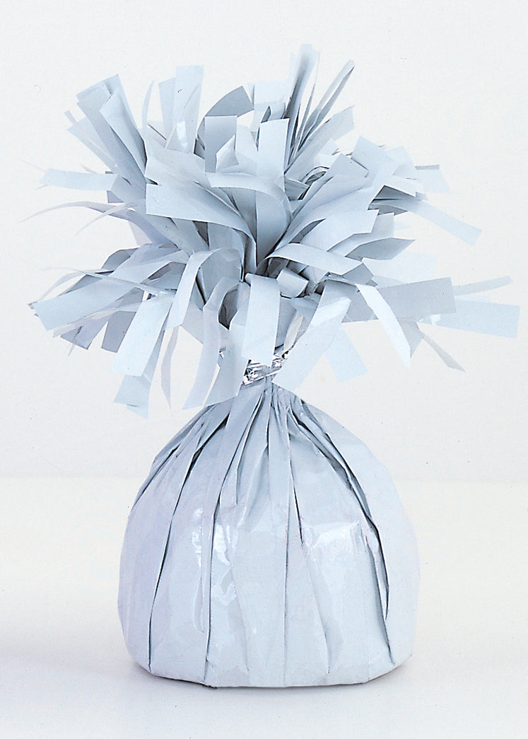 White Foil Balloon Weight – Durable Party Balloon Anchor Holder