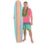 Tropical Fern Leaf  40" Lei 1 per package