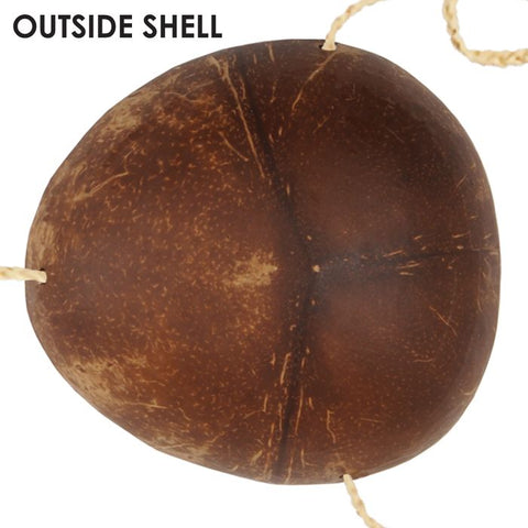 Coconut Bra One size Made with Real Coconuts Adjustable Strap 1 per package