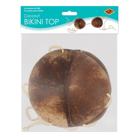 Coconut Bra One size Made with Real Coconuts Adjustable Strap 1 per package