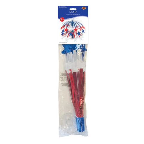 Star Cascade Red ,White, and Blue Centerpiece 1 per package