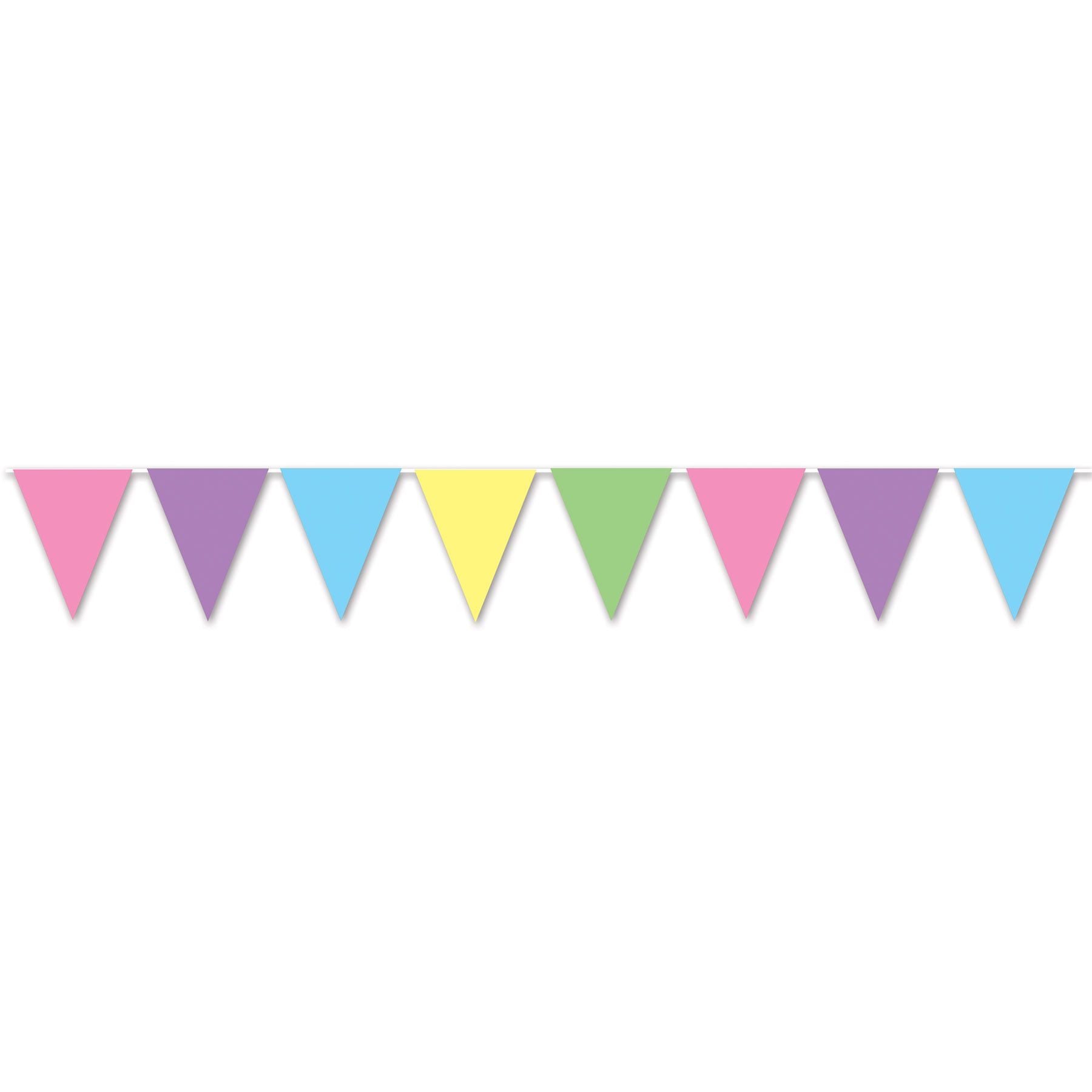 Pastel party pennant banner 12 foot garland with colorful flags for decorations in Manahawkin, NJ