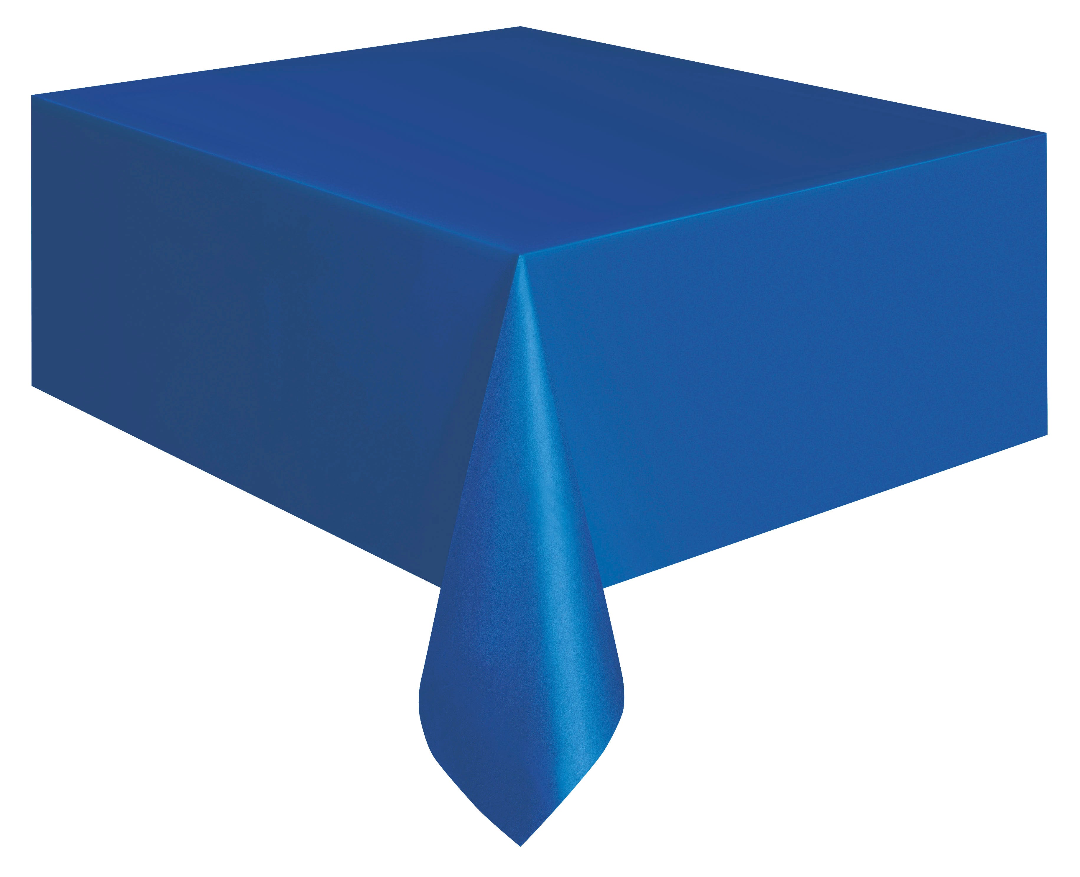 Royal Blue Plastic Table Cover 54"x 108",  1 Per Package