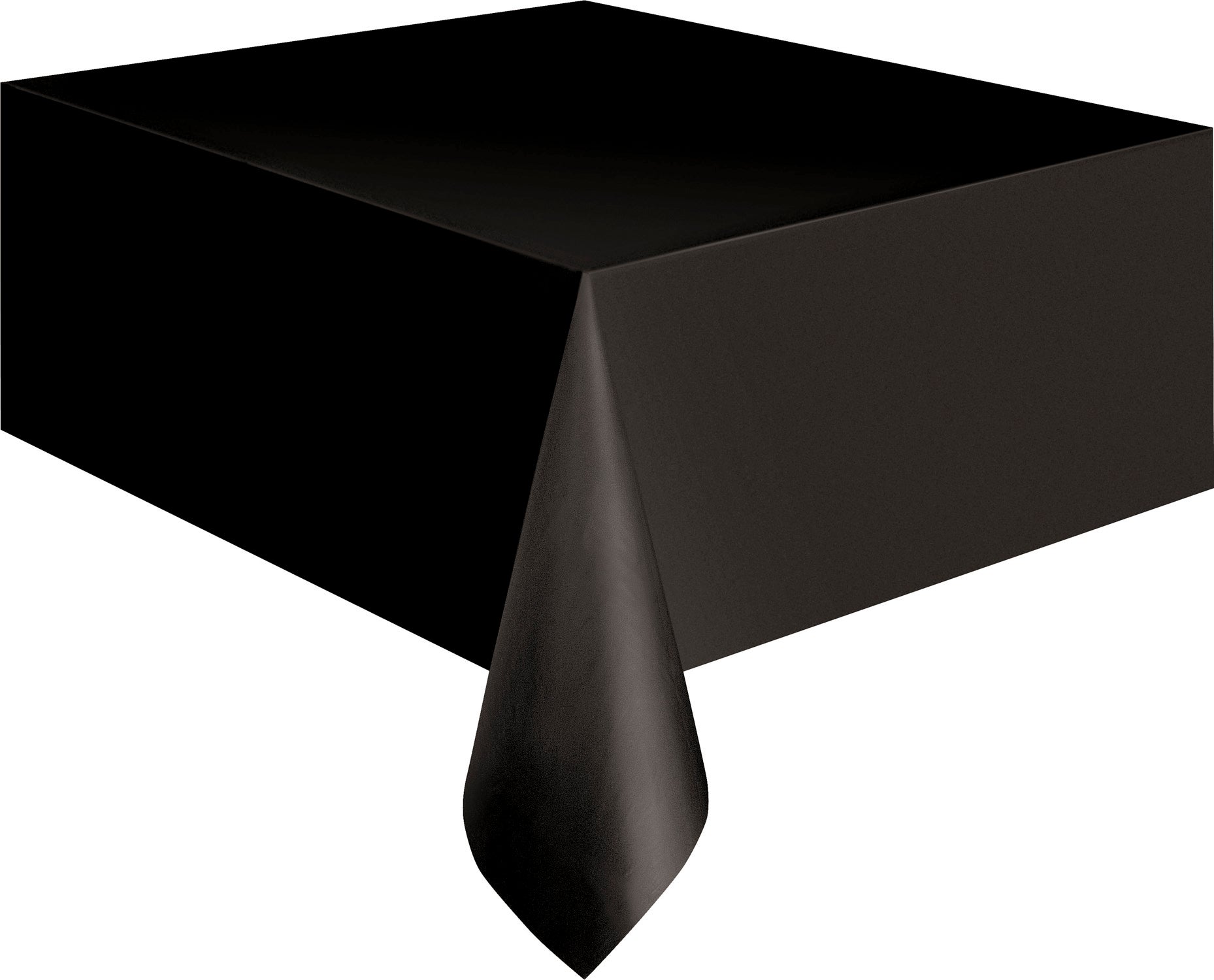 Black Plastic Table Cover 54"x 108";1 Per Package