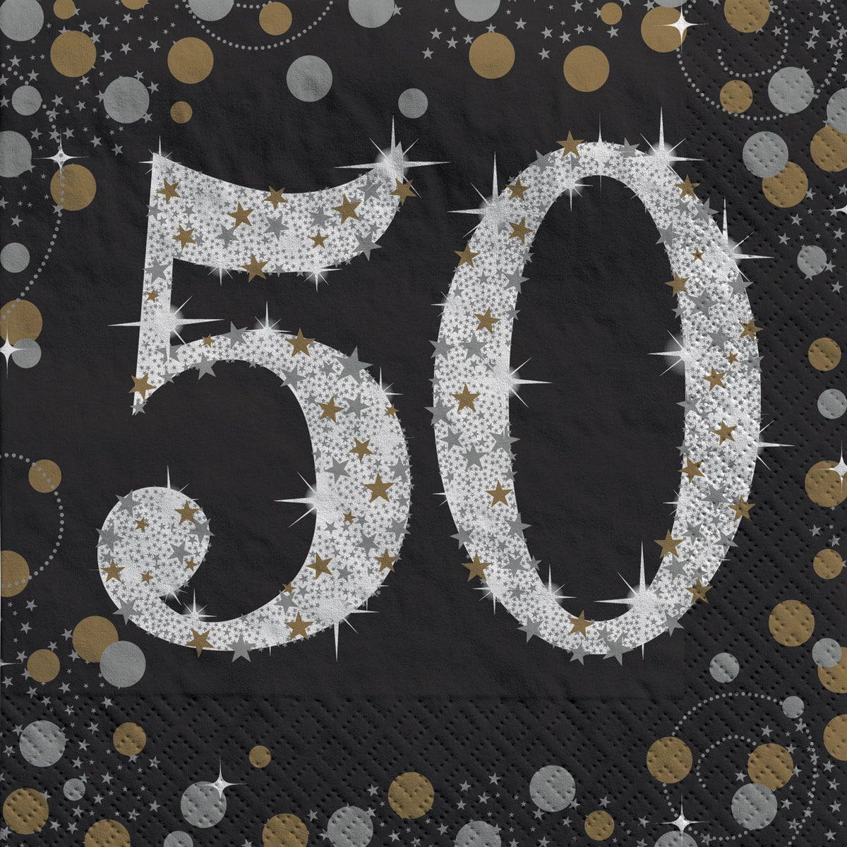 Sparkling Celebration 50th Luncheon Napkins Package of 16